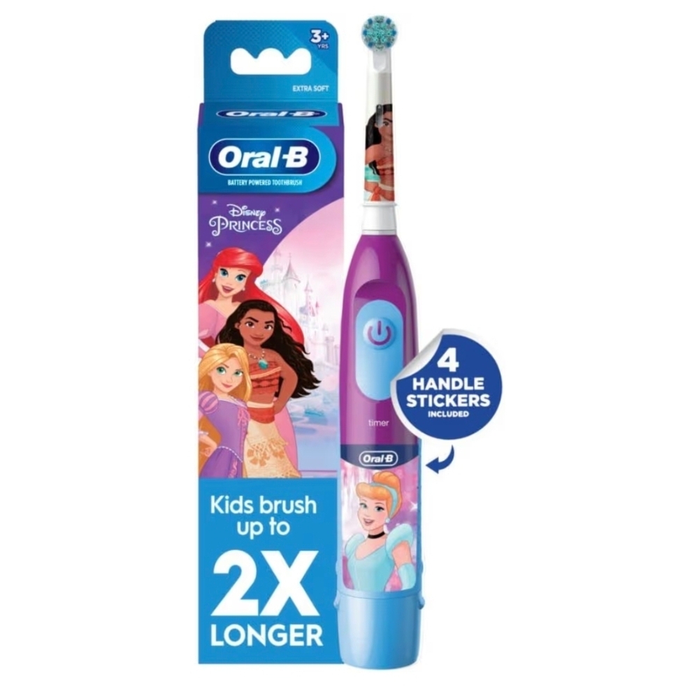 Oral-B Kid's Battery Toothbrush Featuring Disney Princess, for Kids 3+